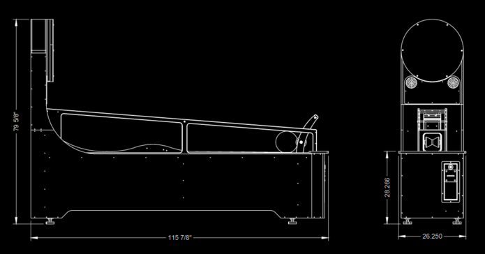 Bowler Roller Game Dimensions