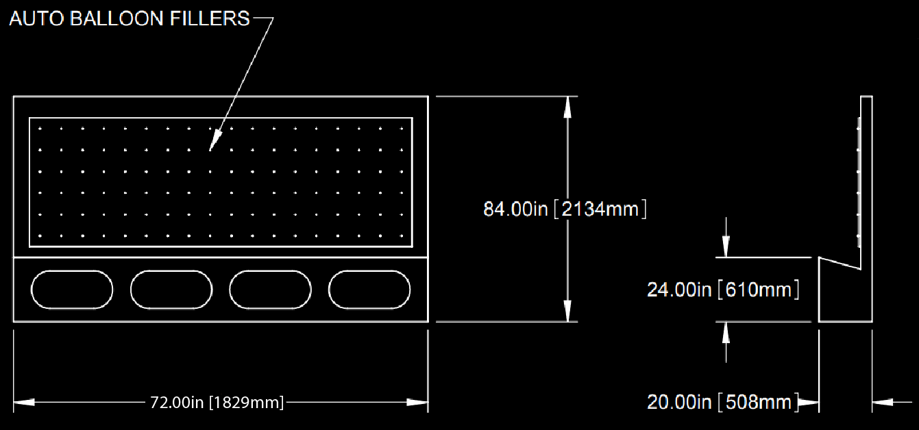 Balloon Dart Inverted Game Dimensions