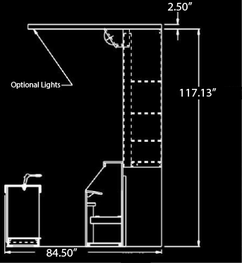 Vertical Water Side View Inverted Game Dimensions