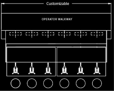 Lights Up Top View Inverted Game Dimensions